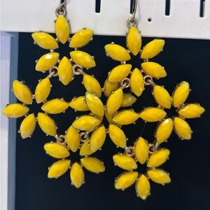 Yellow Floral Earrings
